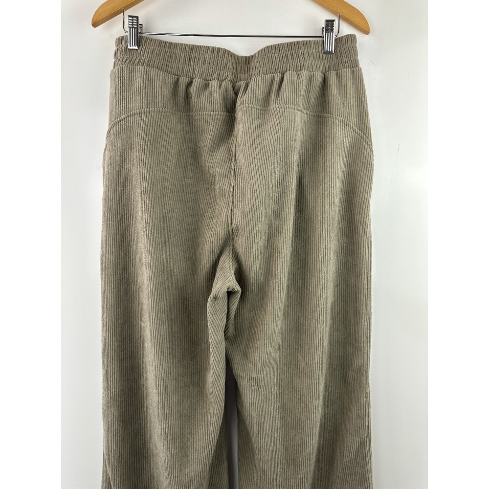 Halara High Waisted Pocket Straight Leg Mop Corduroy Casual Pants Beige Large - Picture 10 of 15